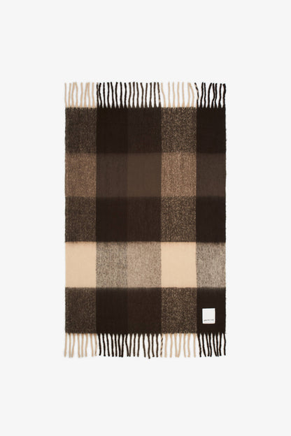 The Reykjavik Throw - 100% Recycled - Dark Earth Brown -AW25