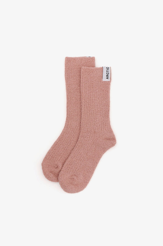 Muted Pink Cosy Socks Made from 100% Recycled Bottles
