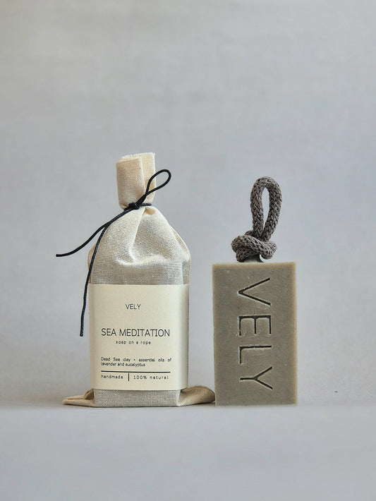 Sea Meditation Natural Handmade Soap On A Rope