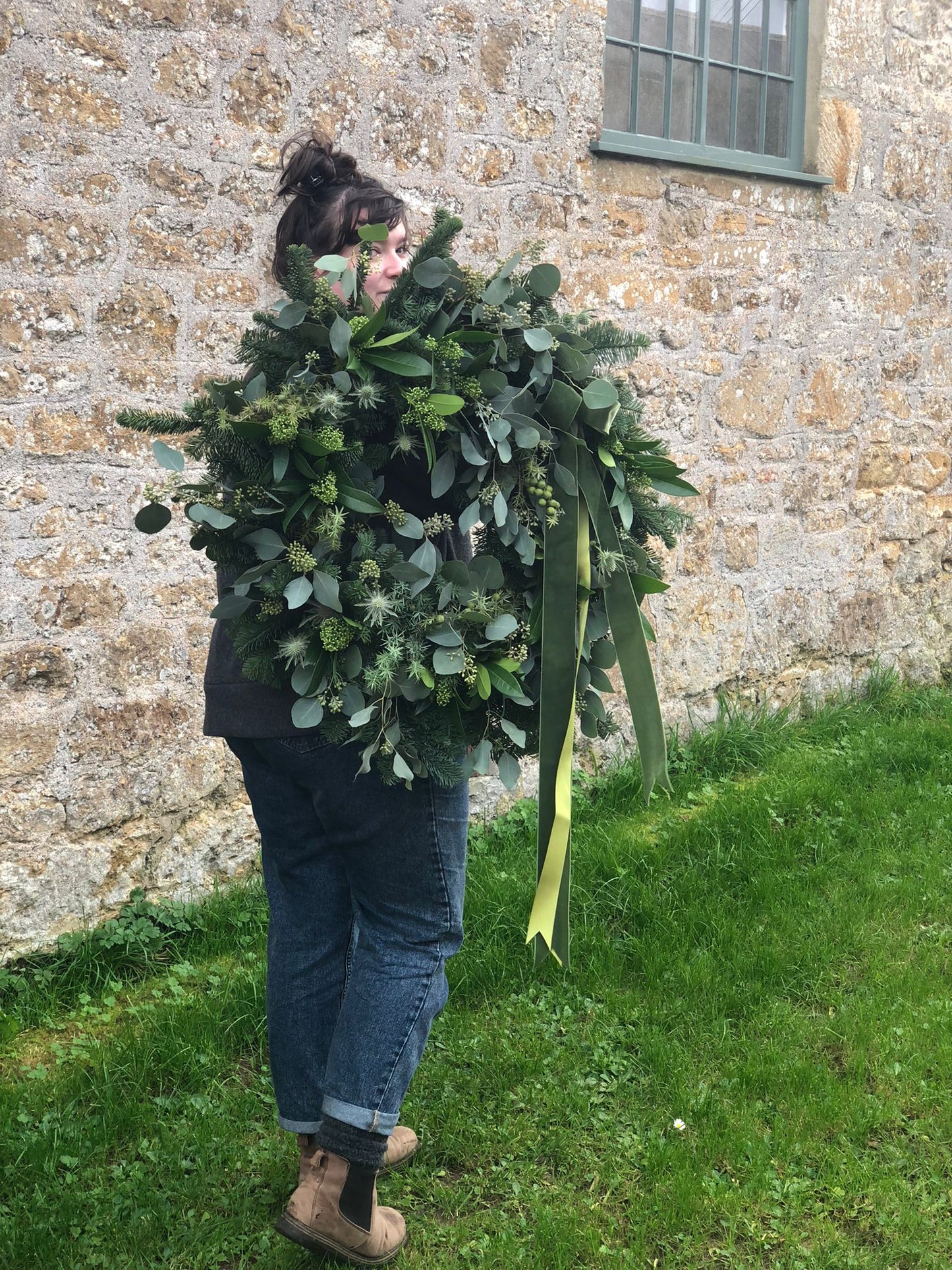 Jack Frost Fresh Door Wreath