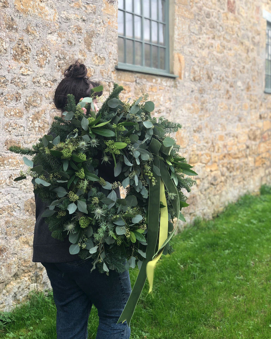 Jack Frost Fresh Door Wreath