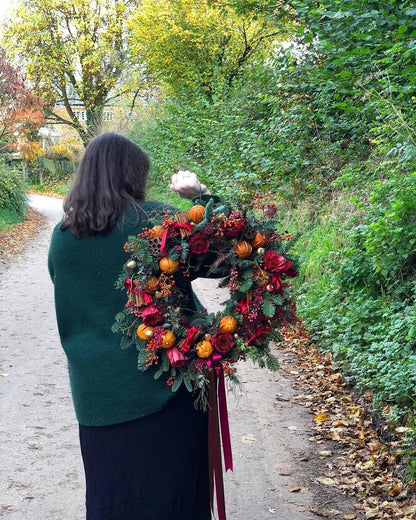 The Winter Decadence Fresh Door Wreath