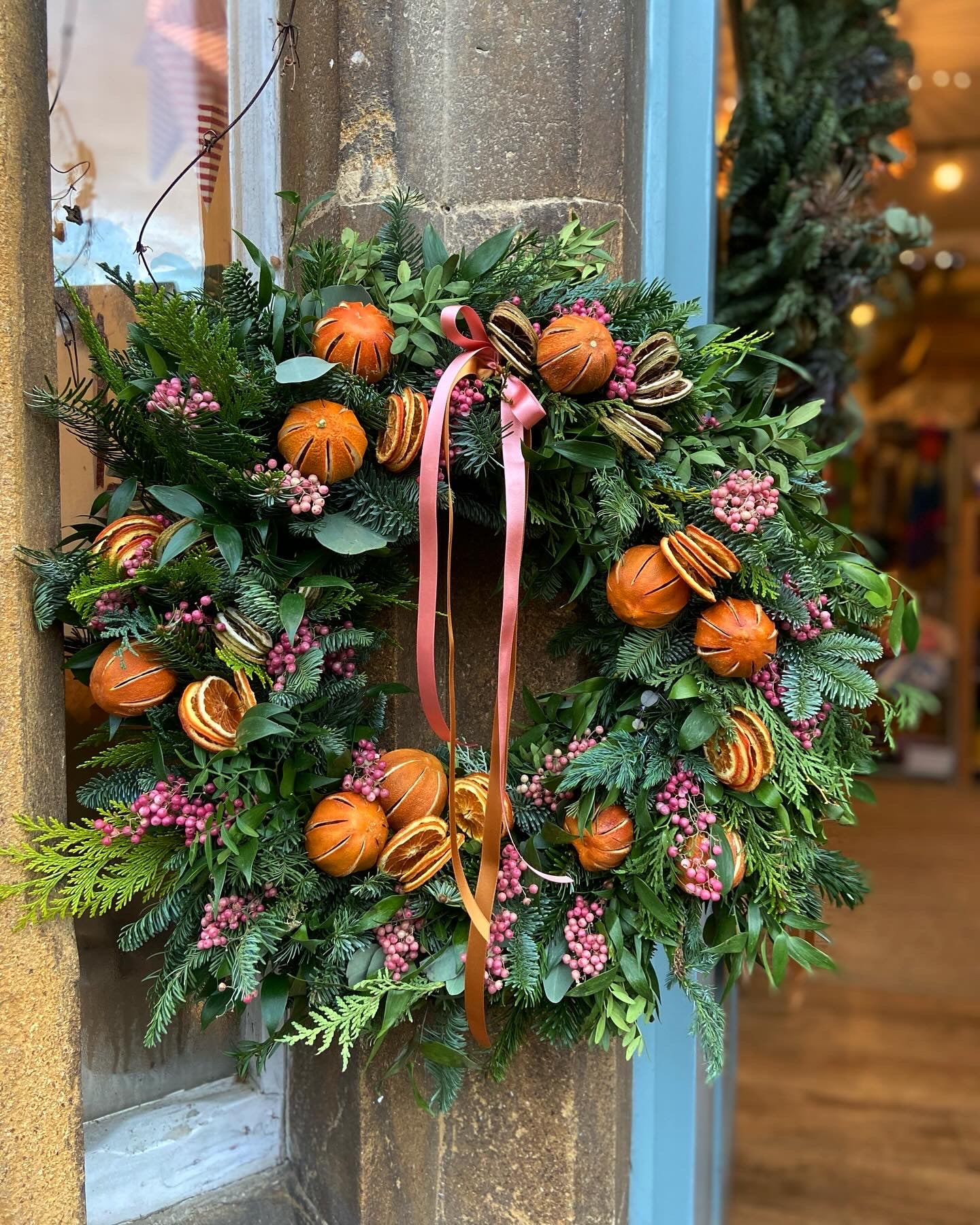 St Clements Fresh Door Wreath