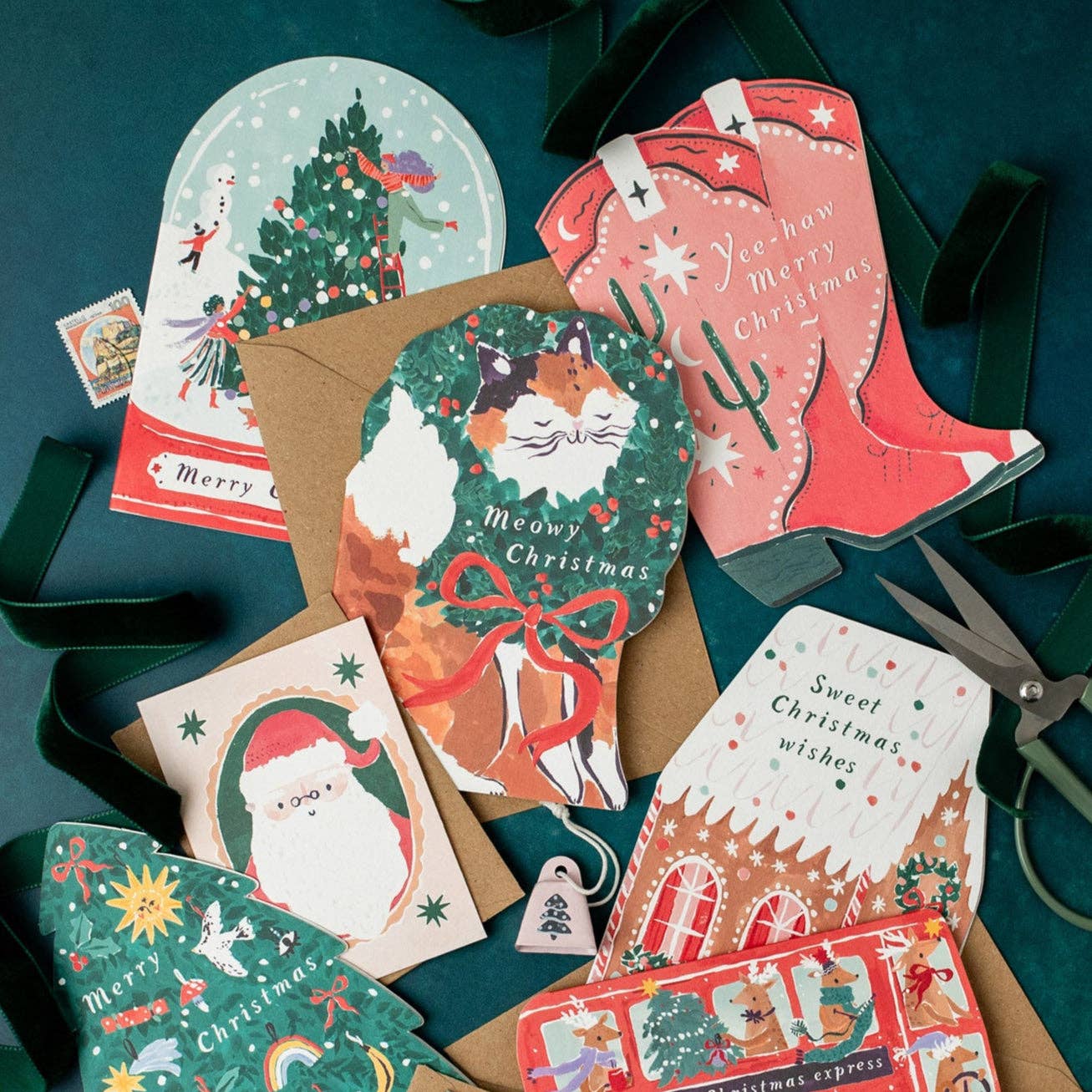 Cat Meowy Christmas Card | Holiday Cards | Christmas Cards