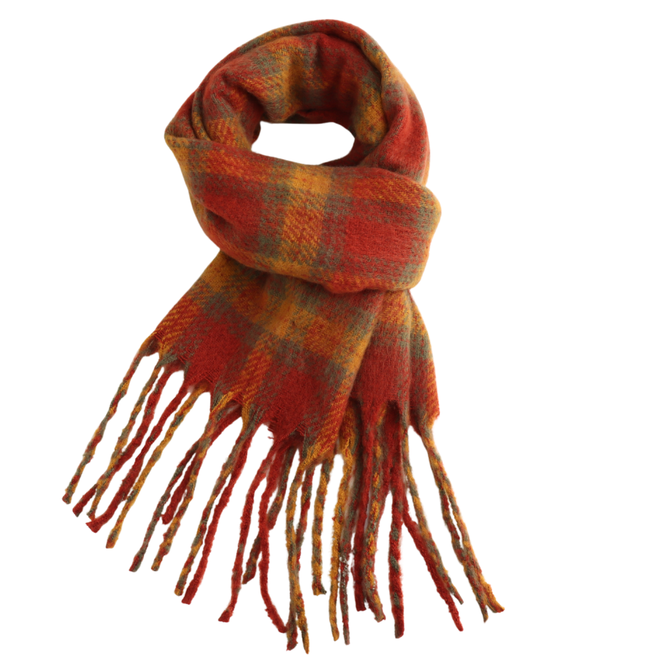 Tartan Super Soft Cosy Scarf, Autumn