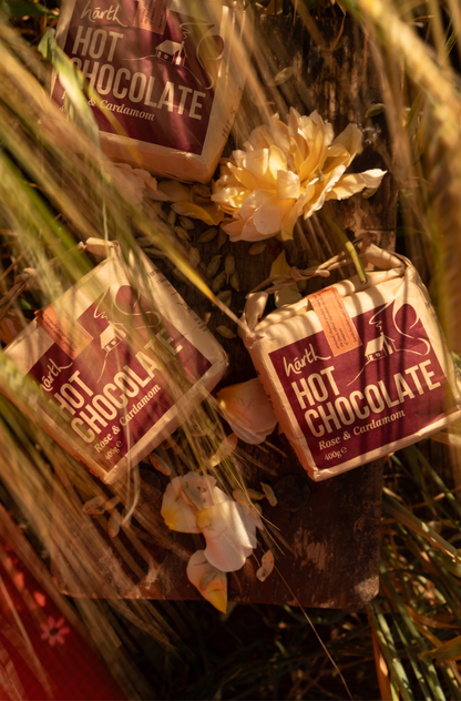 Rose and Cardamom Luxury Hot Chocolate Vegan