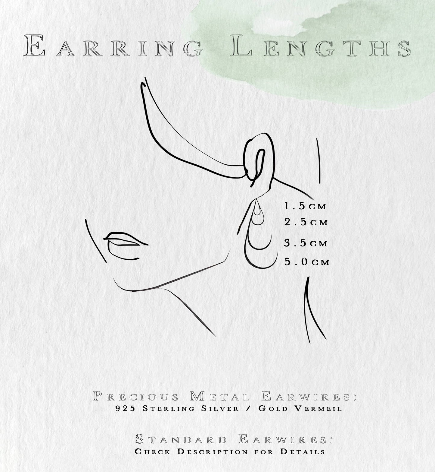 Vintage Champagne Teardrop Earrings