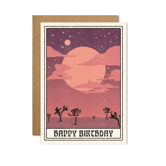 Happy Birthday Desert Scene Card