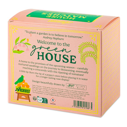 The Green House Matches Matchboxes