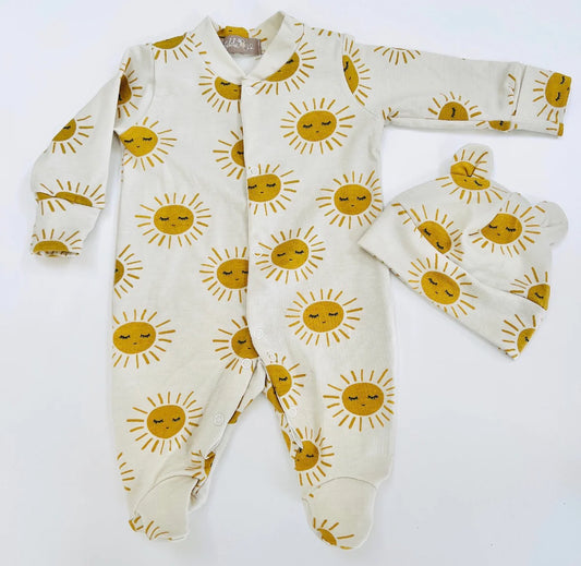 Sunny Organic Cotton Baby Sleep Suit Onesie