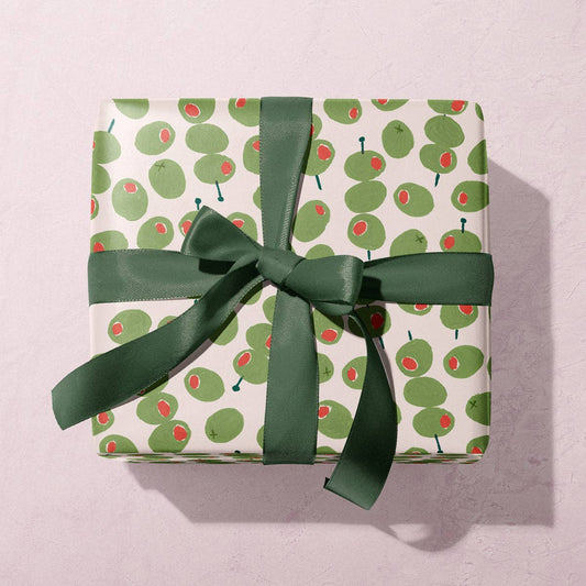 Olives Gift Wrap | Olive Wrapping Paper Sheets