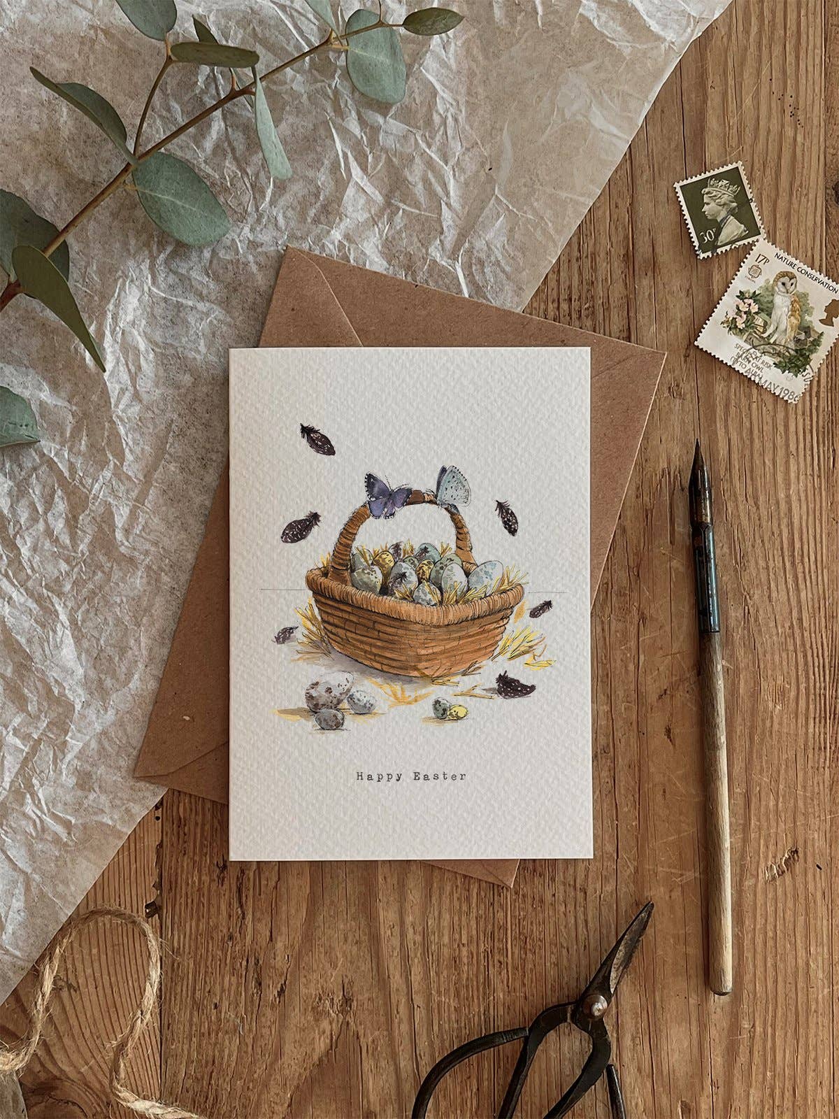 Easter Basket Greetings Card