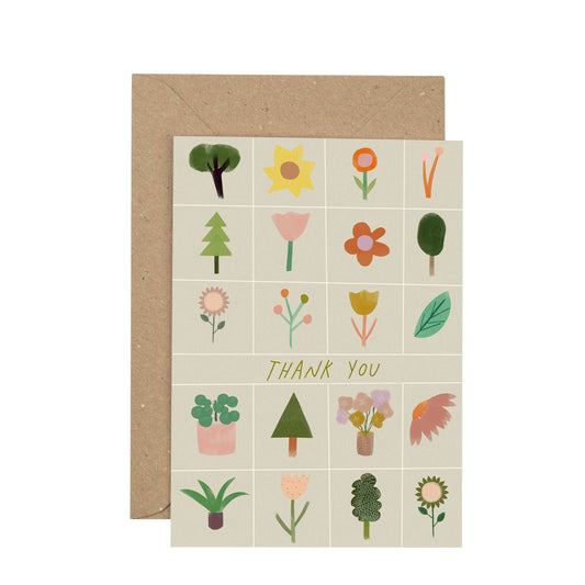 Floral Thank You card