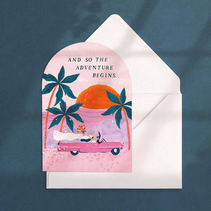 Adventures Wedding Bride & Groom Card
