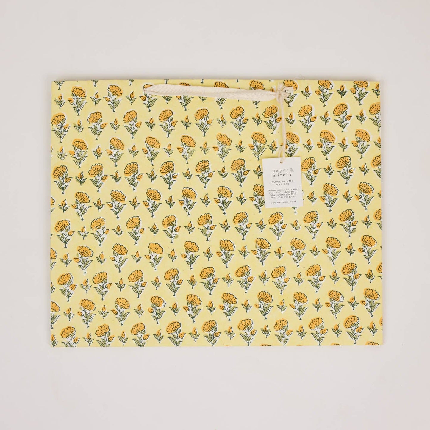 Ditsy Sunshine Large Block Printed Gift Bags