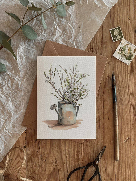 Spring Blossom Art Greetings Card