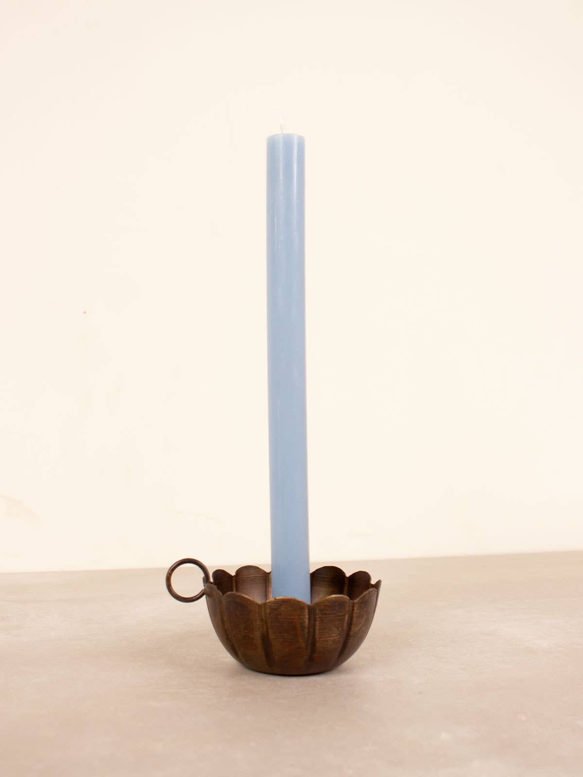 Candle Holder Scallop Edge