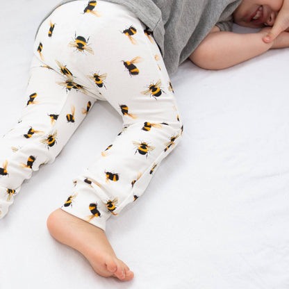 Bee print Cotton Leggings Toddler 18m3Y