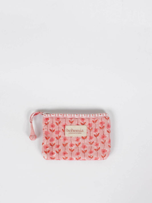 Coin Purse, Garland - Vintage Pink