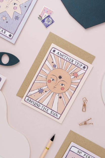 Tarot Sun Birthday Card