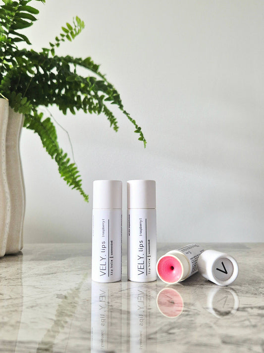 Raspberry Natural Vegan Tinted Lip Balm With Squalane