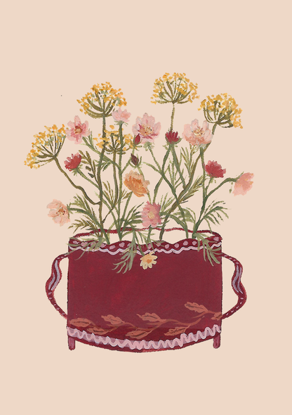 Summer Jewels Flower Mini Art Card