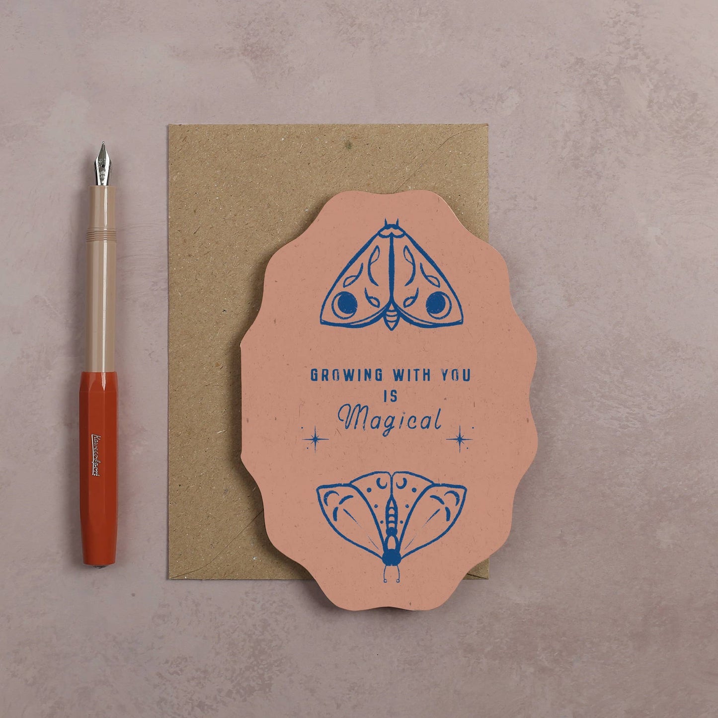 Magical Moth Friendship & Love Card