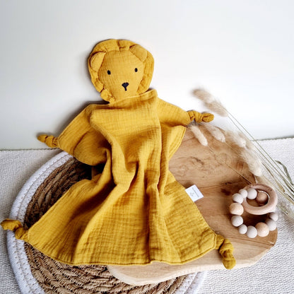 Ochre Baby Comforter Cuddle Lion Toy