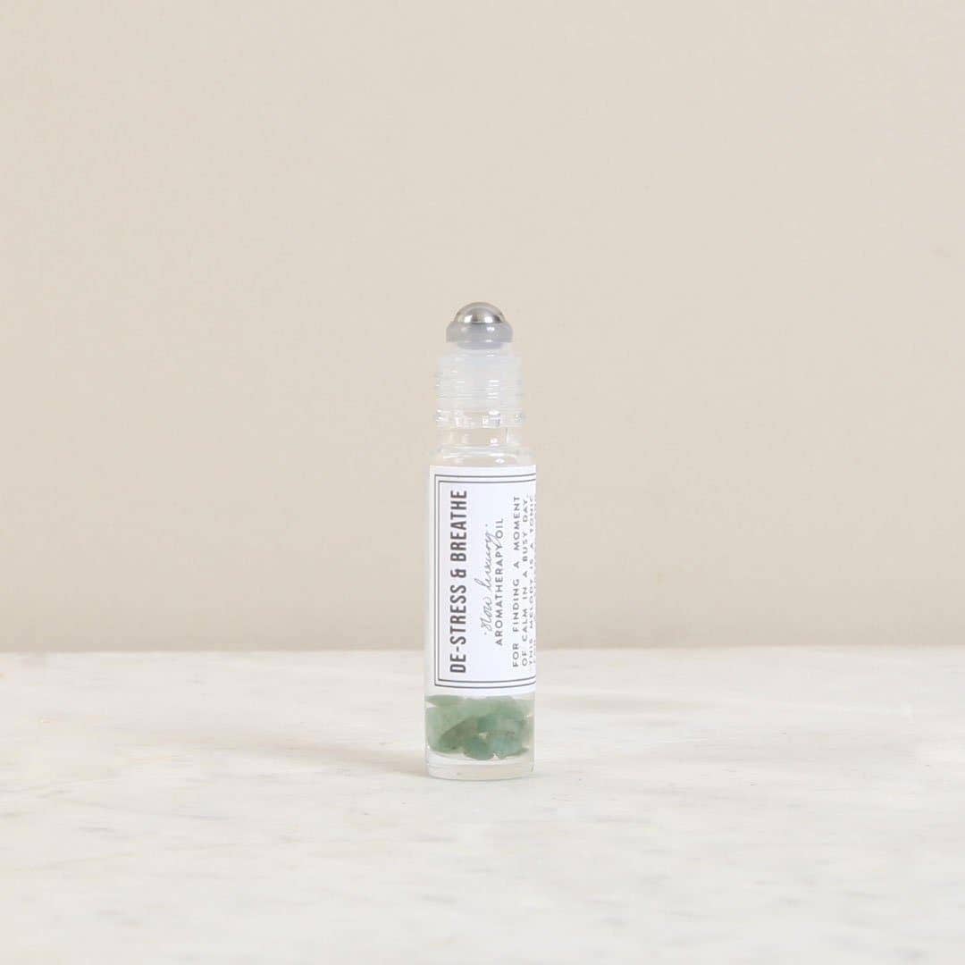Pulse Point Aromatherapy Oil Roll on - De-stress & Breathe (10ml)