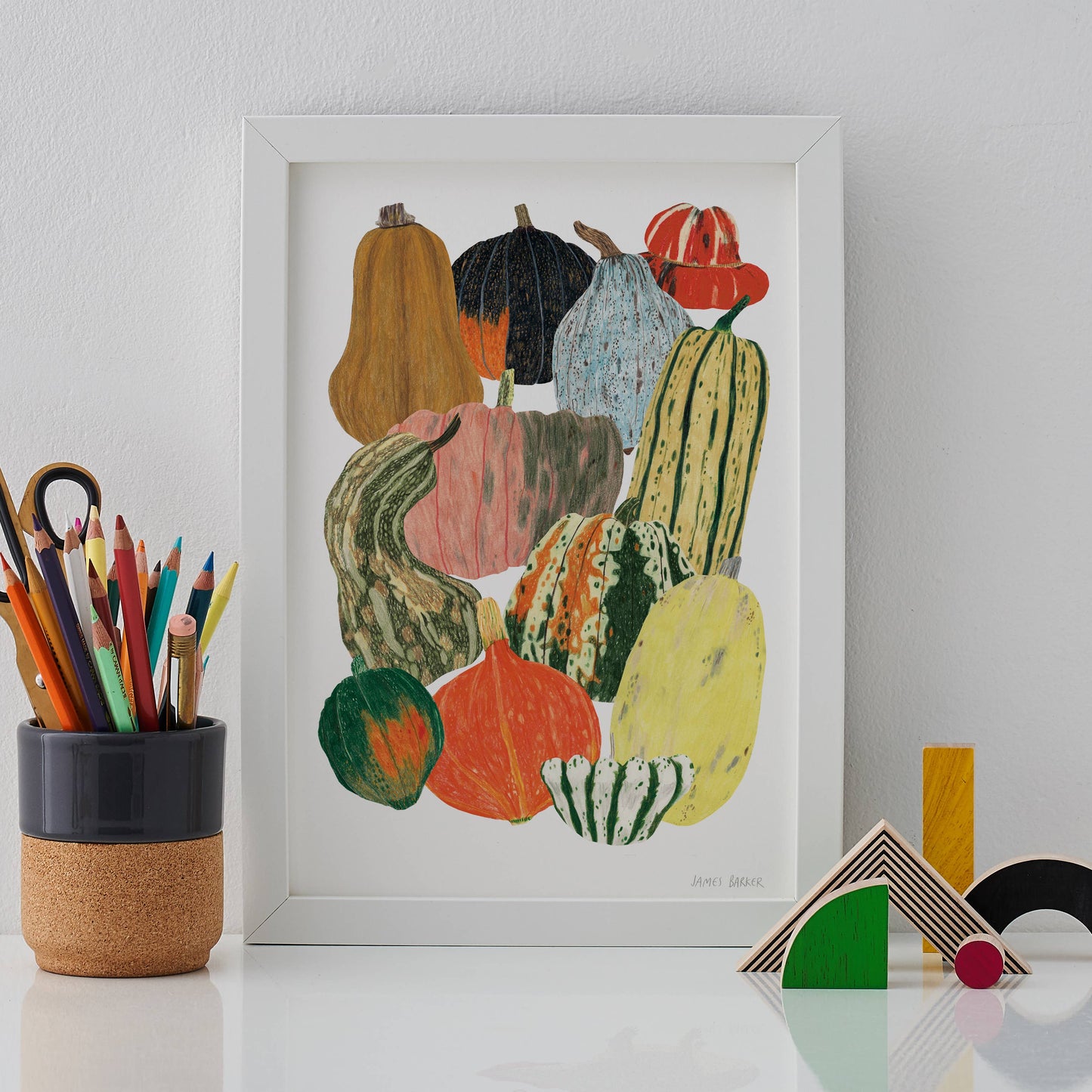 Pumpkin Squash Vegetables Art Print