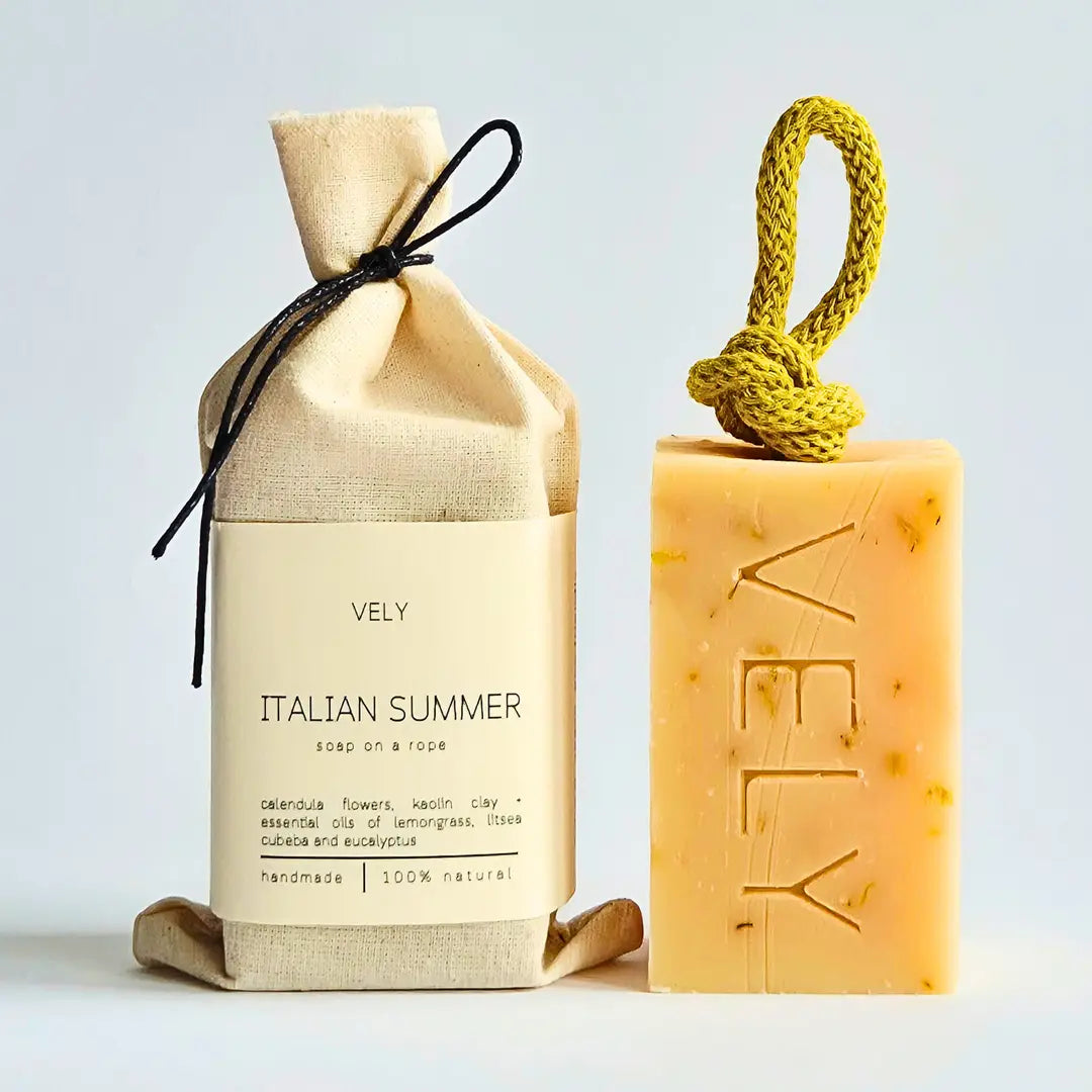 Italian Summer Natural Handmade Soap On A Rope