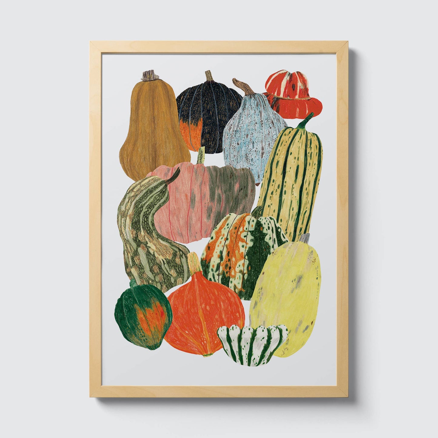 Pumpkin Squash Vegetables Art Print