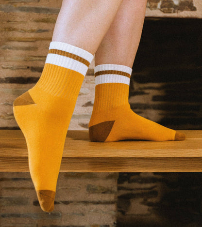 Varsity Socks in Marigold