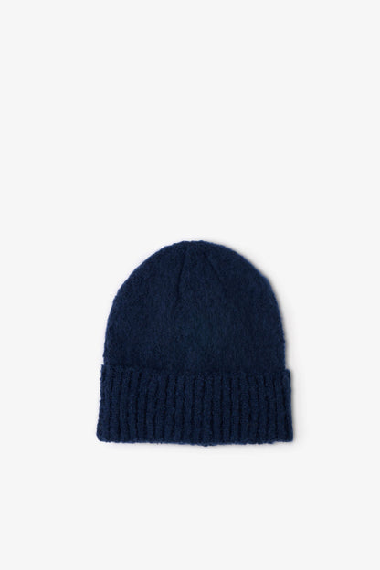 Midnight Blue Beanie Hat Made From 100% Recycled Materials