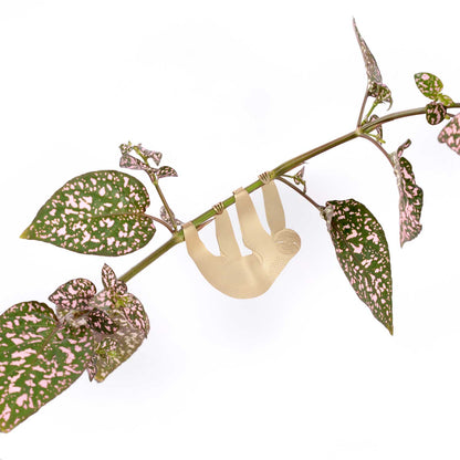 Sloth House Plant Animal Decoration- Gold