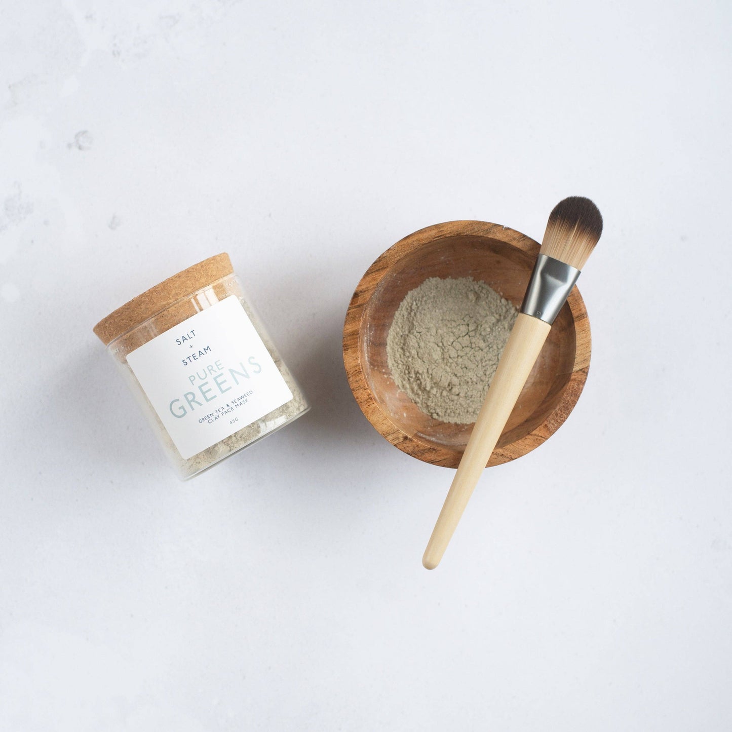 Pure Greens - Seaweed & Green Tea Clay Face Mask 45g