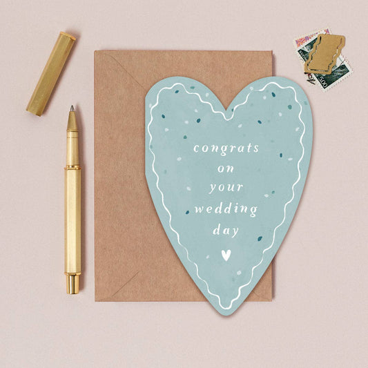 Heart Congrats Wedding Card | Wedding Greeting Cards
