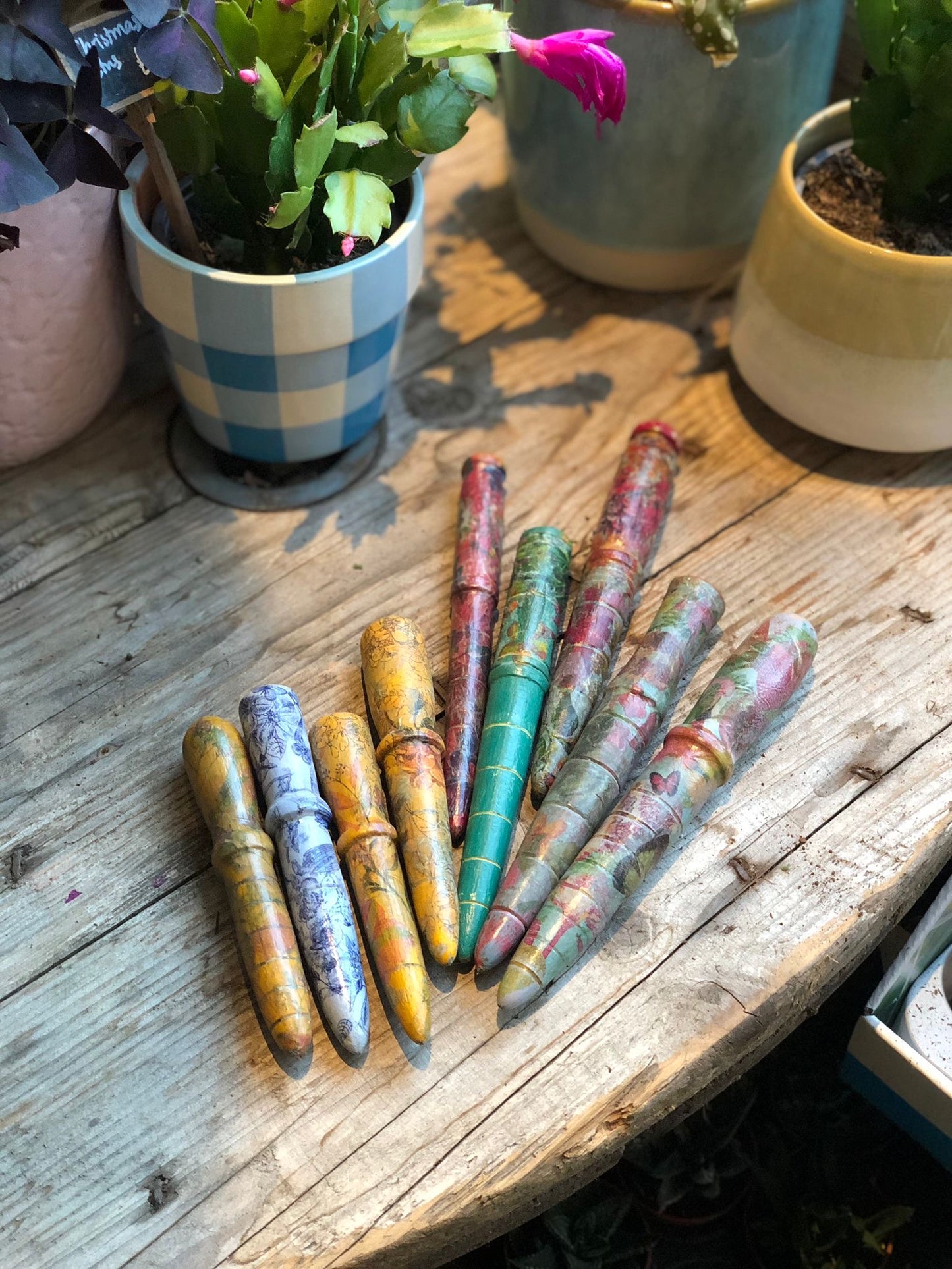 Handmade Wooden Plant Dibbers