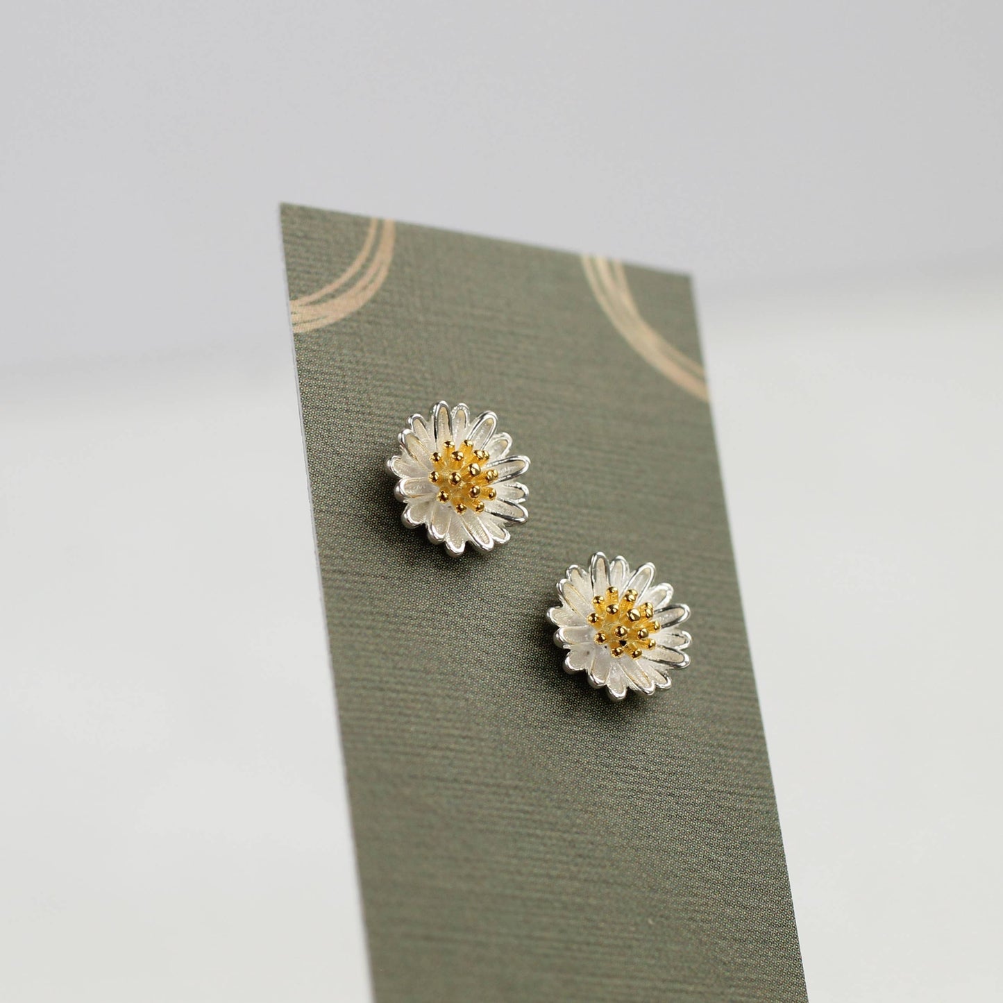 Daisy Sterling Silver Stud Earrings