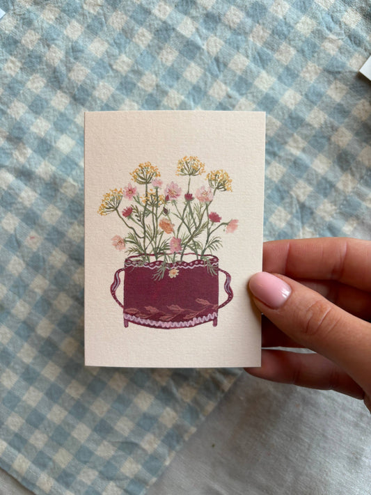 Summer Jewels Flower Mini Art Card