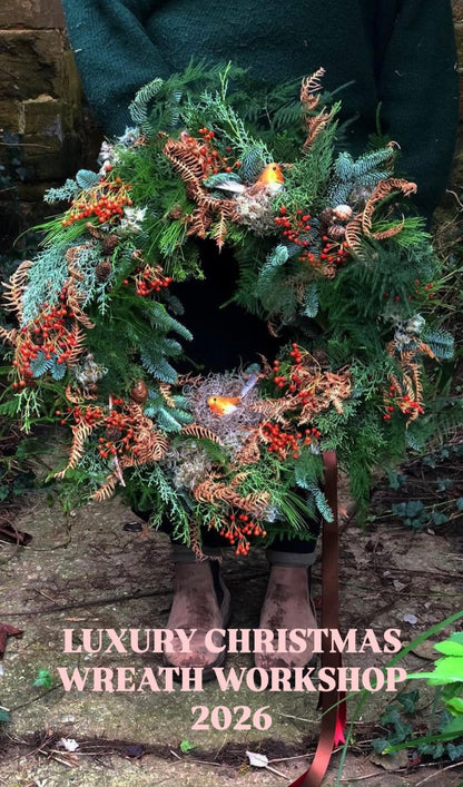 10am-12pm Sunday 22nd November 2026 Luxury Christmas Wreath Workshop