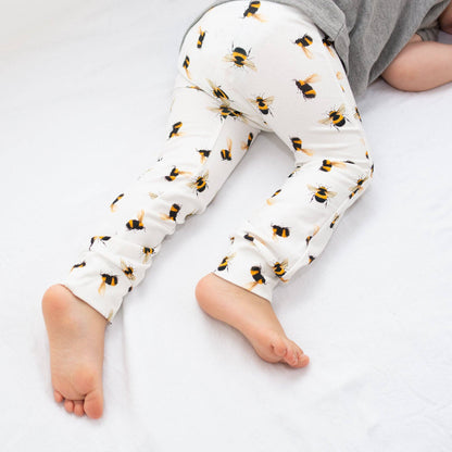 Bee print Cotton Leggings Toddler 18m3Y