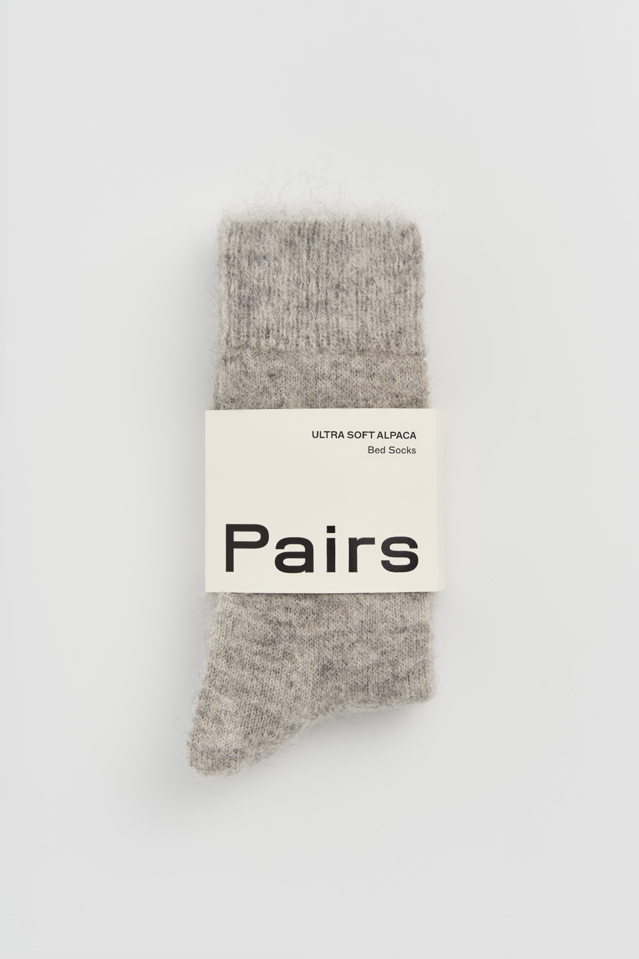 Alpaca Ultra Soft Bed Socks in Correct Grey