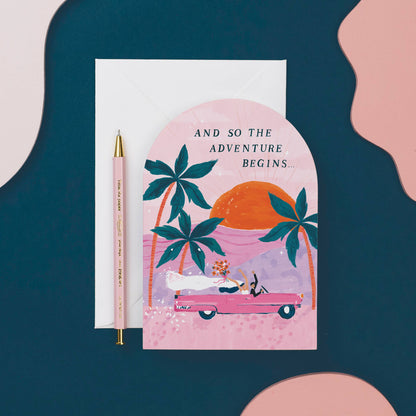 Adventures Wedding Bride & Groom Card