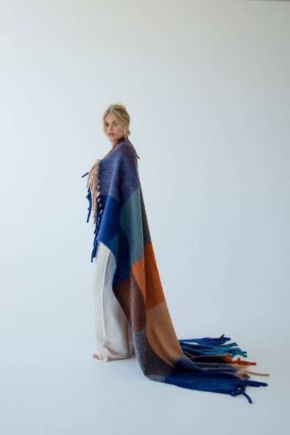 The Reykjavik Throw 100% Recycled Tokyo Lights