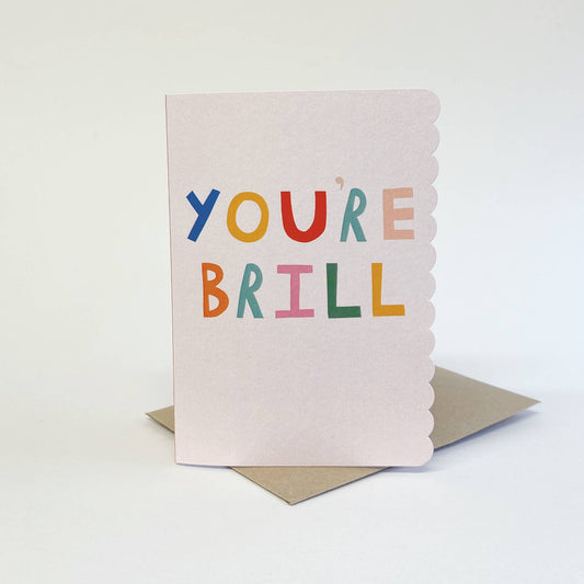 You're Brill Exams Thank You Teacher Card