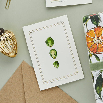 Brussel Sprouts -The Botanist Archive :Festive Edition- Card