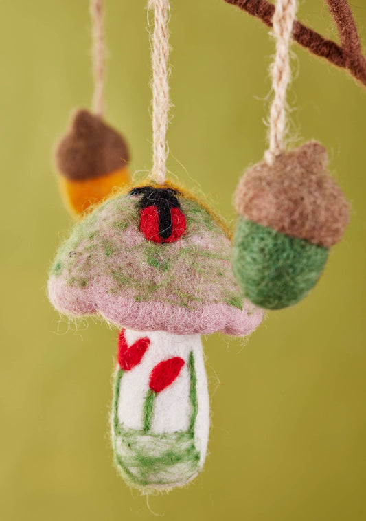 Felt Mushroom Handmade Decoration