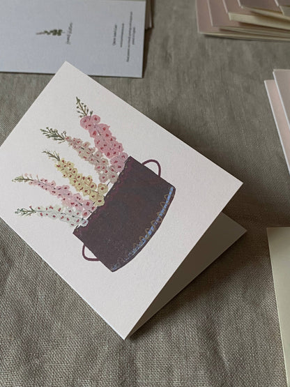 Delphiniums Mini Art Card