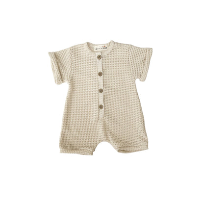 Waffle Knit Loose Fit Romper Newborn - 3Years